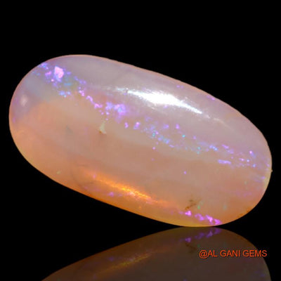 3.70 Cts Unheated Australian Fire Opal Loose Gemstone Oval Cabochon Natural 17x9x3 mm A-535