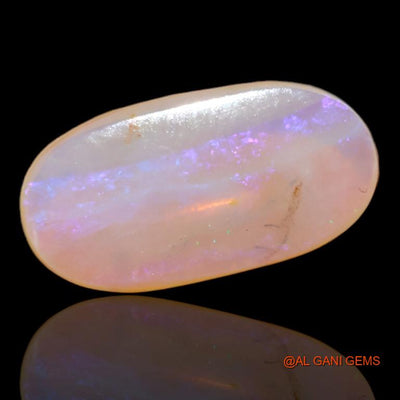 3.70 Cts Unheated Australian Fire Opal Loose Gemstone Oval Cabochon Natural 17x9x3 mm A-535