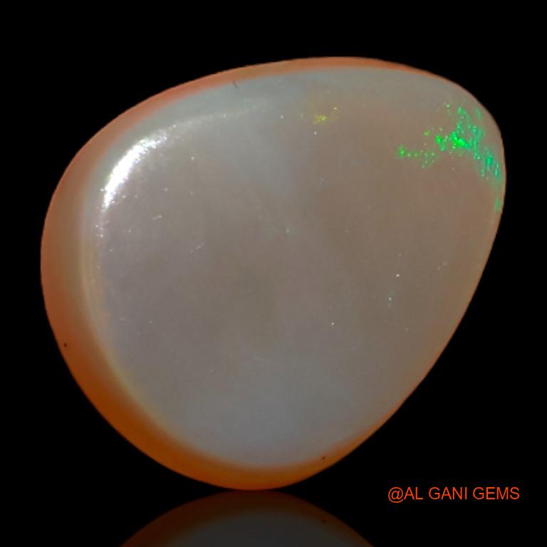 Natural Untreated Fire Opal Loose Gemstone Pear Cabochon From Australia 4.30 Cts 12x10x5 mm A-536