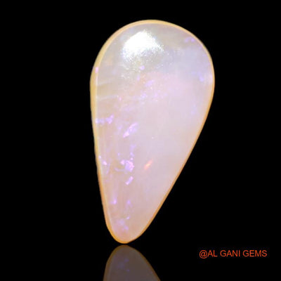 2.25 Cts Natural Australian Fire Opal Loose Gemstone Pear Cabochon 13x7x3 mm A-539