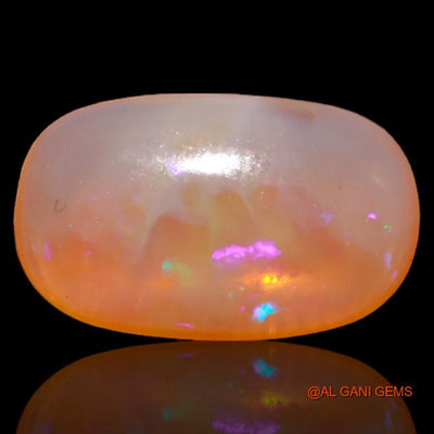 4.25 Cts Natural Australian Fire Opal Loose Gemstone Oval Cabochon 15x9x4 mm A-541