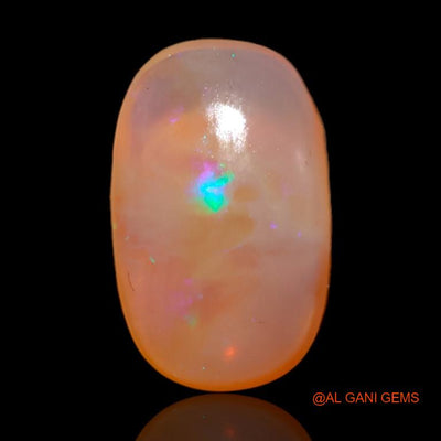 4.25 Cts Natural Australian Fire Opal Loose Gemstone Oval Cabochon 15x9x4 mm A-541
