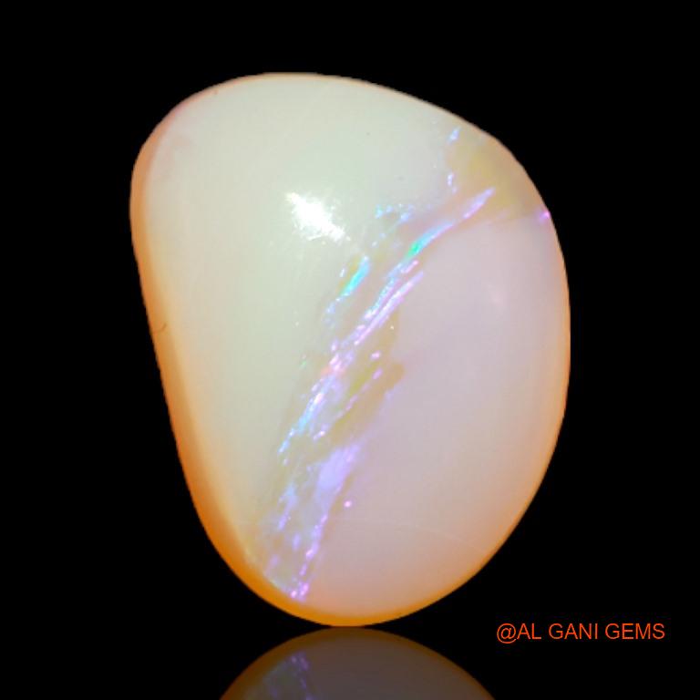 2.80 Cts Natural Australian Fire Opal Loose Gemstone Fancy Cabochon 10x8x4 mm A-543