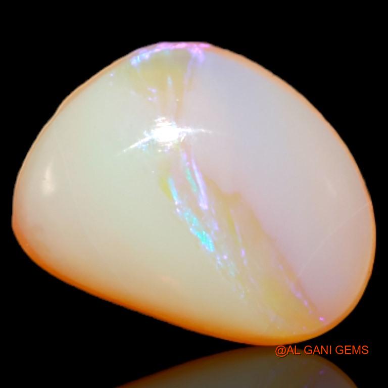 2.80 Cts Natural Australian Fire Opal Loose Gemstone Fancy Cabochon 10x8x4 mm A-543