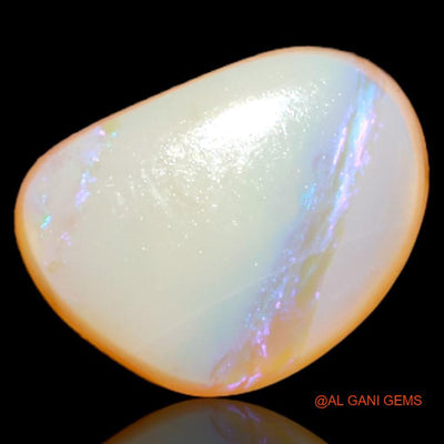 2.80 Cts Natural Australian Fire Opal Loose Gemstone Fancy Cabochon 10x8x4 mm A-543