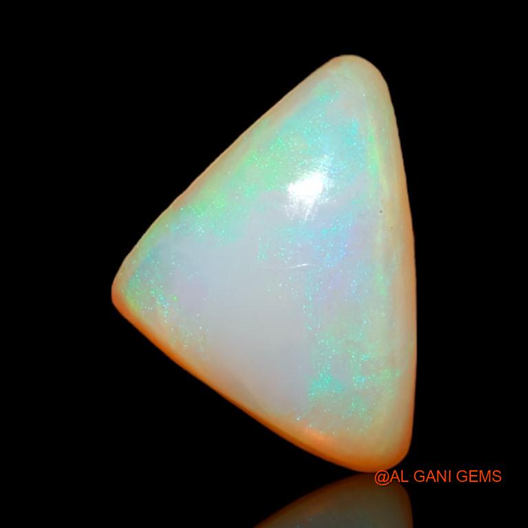3.55 Cts Natural Australian Fire Opal Loose Gemstone Trillion Cabochon 13x9x5 mm A-544