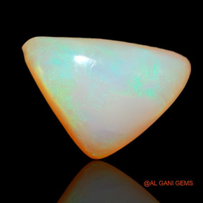 3.55 Cts Natural Australian Fire Opal Loose Gemstone Trillion Cabochon 13x9x5 mm A-544