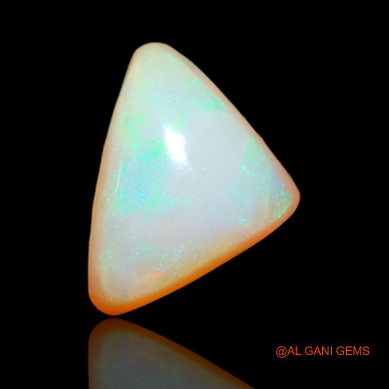 3.55 Cts Natural Australian Fire Opal Loose Gemstone Trillion Cabochon 13x9x5 mm A-544