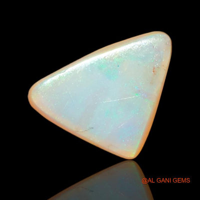 3.55 Cts Natural Australian Fire Opal Loose Gemstone Trillion Cabochon 13x9x5 mm A-544