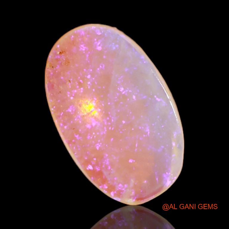 2.90 Cts Natural Australian Fire Opal Loose Gemstone Oval Cabochon 14x9x2 mm A-549