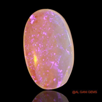 2.90 Cts Natural Australian Fire Opal Loose Gemstone Oval Cabochon 14x9x2 mm A-549