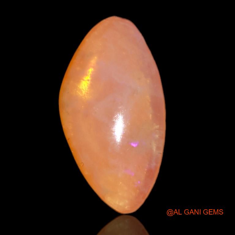 3.10 Cts Natural Australian Fire Opal Loose Gemstone Fancy Cabochon 17x9x3 mm A-550
