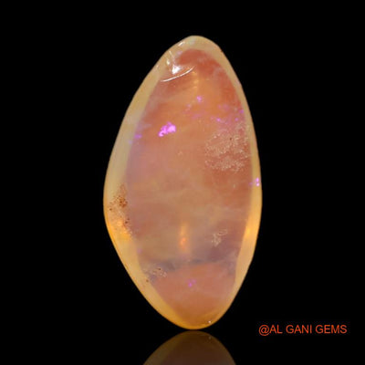 3.10 Cts Natural Australian Fire Opal Loose Gemstone Fancy Cabochon 17x9x3 mm A-550