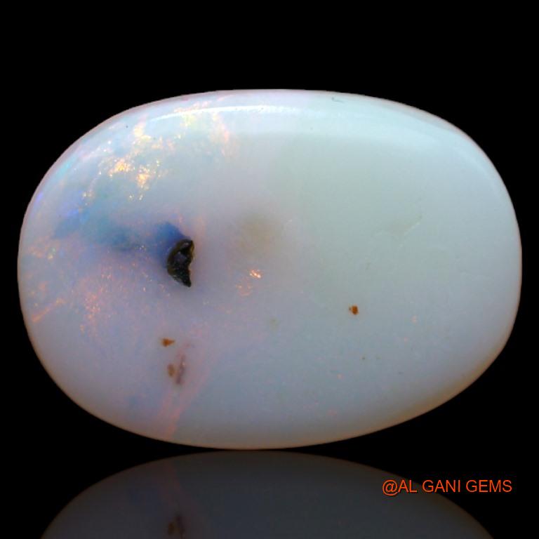 Natural Untreated Fire Opal Loose Gemstone Oval Cabochon From Australia 5.65 Cts 16x12x3 mm A-551
