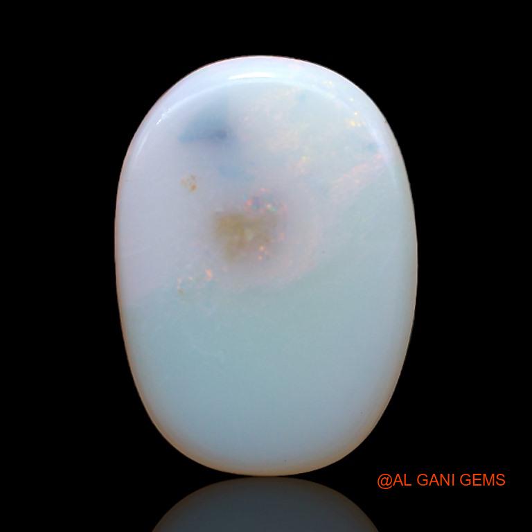 Natural Untreated Fire Opal Loose Gemstone Oval Cabochon From Australia 5.65 Cts 16x12x3 mm A-551