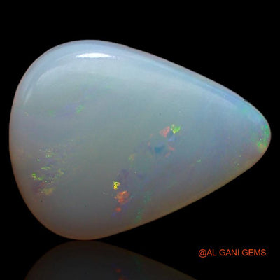 Natural Untreated Fire Opal Loose Gemstone Pear Cabochon From Australia 2.75 Cts 13x10x3 mm A-554