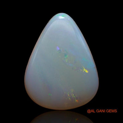 Natural Untreated Fire Opal Loose Gemstone Pear Cabochon From Australia 2.75 Cts 13x10x3 mm A-554