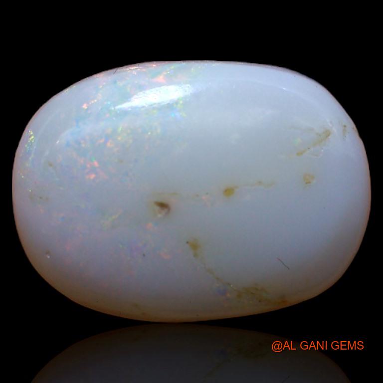 Natural Untreated Fire Opal Loose Gemstone Oval Cabochon From Australia 3.70 Cts 13x9x4 mm A-557