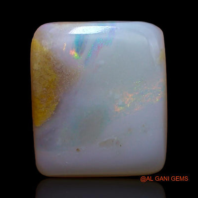 Natural Untreated Fire Opal Loose Gemstone Square Cabochon From Australia 3.90 Cts 12x10x3 mm A-559