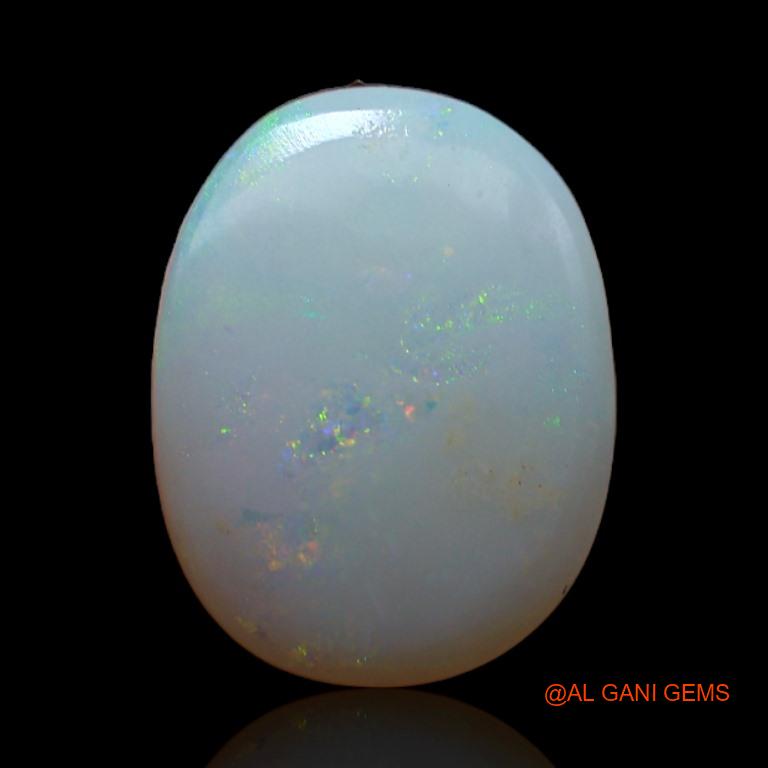 Natural Untreated Fire Opal Loose Gemstone Oval Cabochon From Australia 3.50 Cts 12x9x4 mm A-560