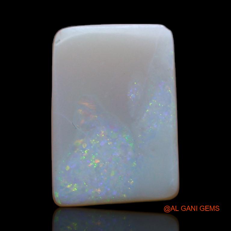 2.85 Cts Unheated Australian Fire Opal Loose Gemstone Square Cabochon Natural 11x7x3 mm A-561