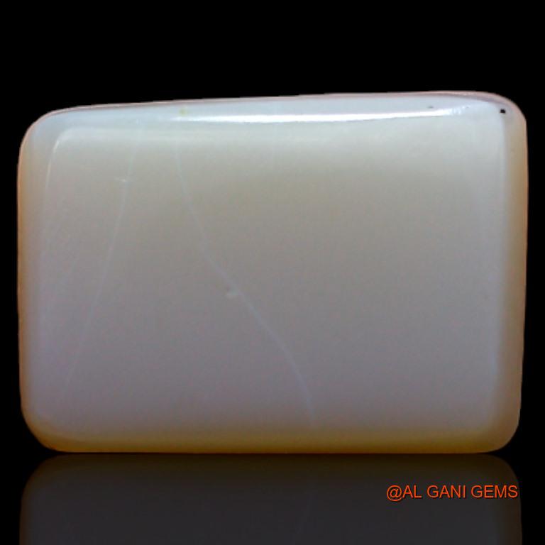 2.85 Cts Unheated Australian Fire Opal Loose Gemstone Square Cabochon Natural 11x7x3 mm A-561