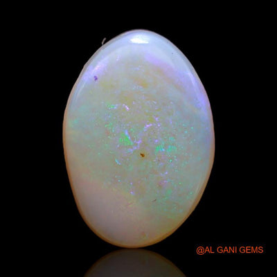 Natural Fire Opal Gemstone 3.35 Cts Loose Fancy Cabochon From Australia 13x9x4 mm A-563