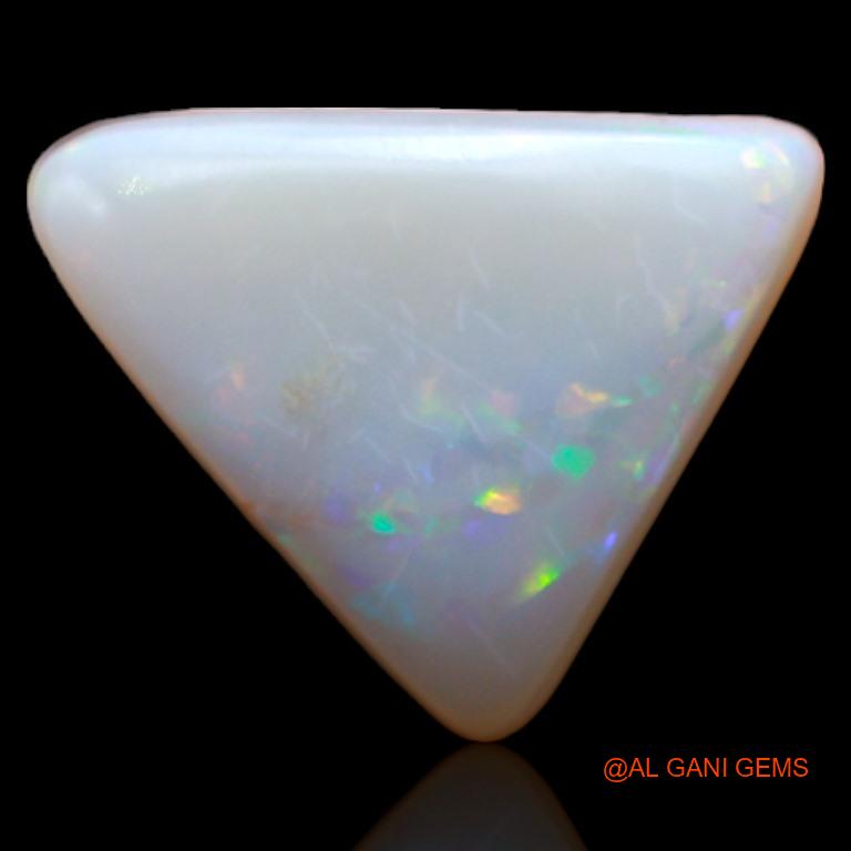 3.05 Cts Unheated Australian Fire Opal Loose Gemstone Trillion Cabochon Natural 13x10x3 mm A-565