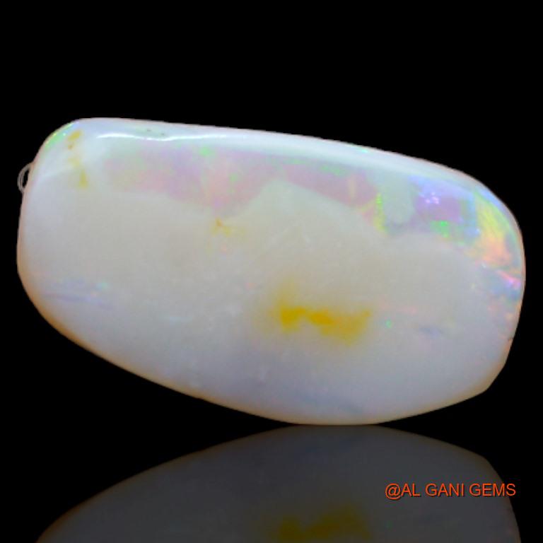 Natural Untreated Fire Opal Loose Gemstone Fancy Cabochon From Australia 2.20 Cts 13x7x2 mm A-566