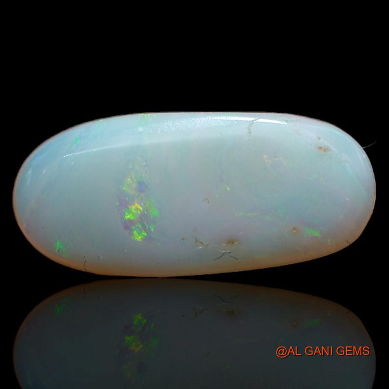 3.65 Cts Natural Australian Fire Opal Loose Gemstone Oval Cabochon 17x7x3 mm A-568