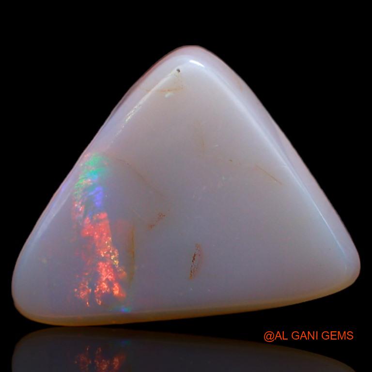 Natural Fire Opal Gemstone 2.70 Cts Loose Trillion Cabochon From Australia 13x11x3 mm A-570