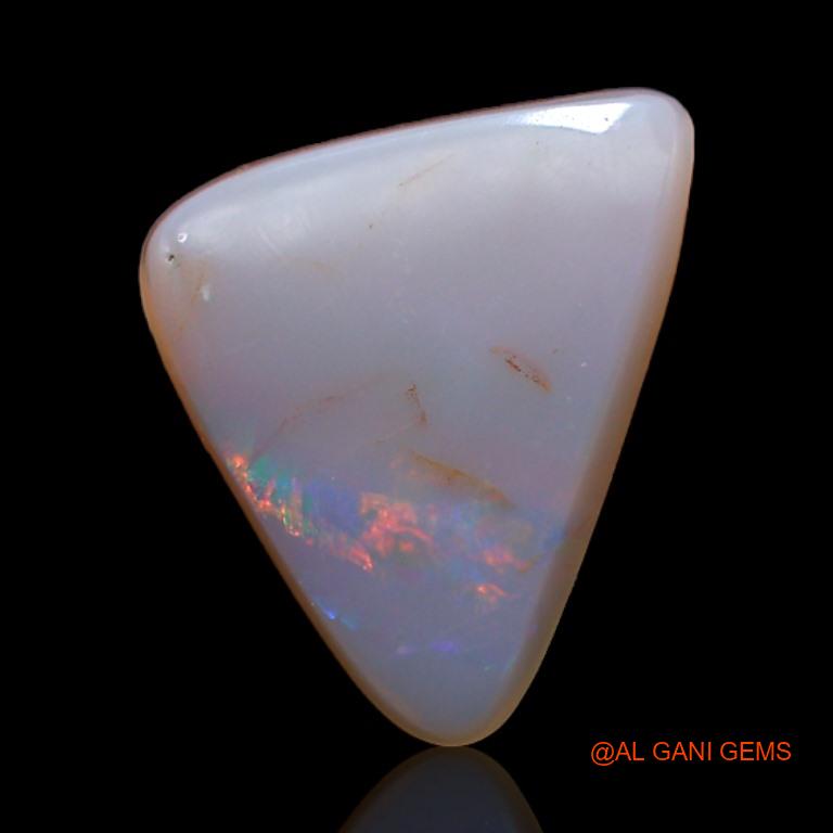 Natural Fire Opal Gemstone 2.70 Cts Loose Trillion Cabochon From Australia 13x11x3 mm A-570