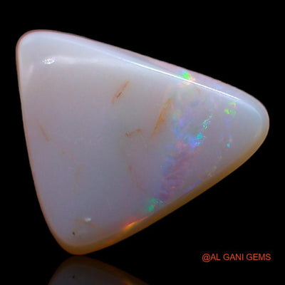 Natural Fire Opal Gemstone 2.70 Cts Loose Trillion Cabochon From Australia 13x11x3 mm A-570