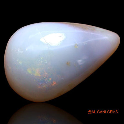 4.30 Cts Natural Australian Fire Opal Loose Gemstone Pear Cabochon 15x10x4 mm A-571