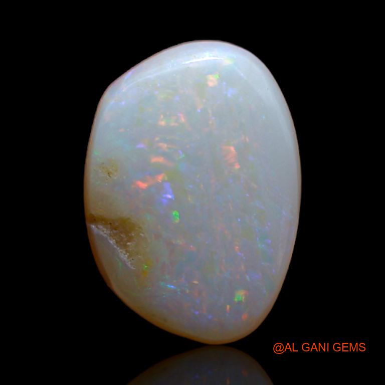 2.55 Cts Natural Australian Fire Opal Loose Gemstone Fancy Cabochon 10x7x5 mm A-576