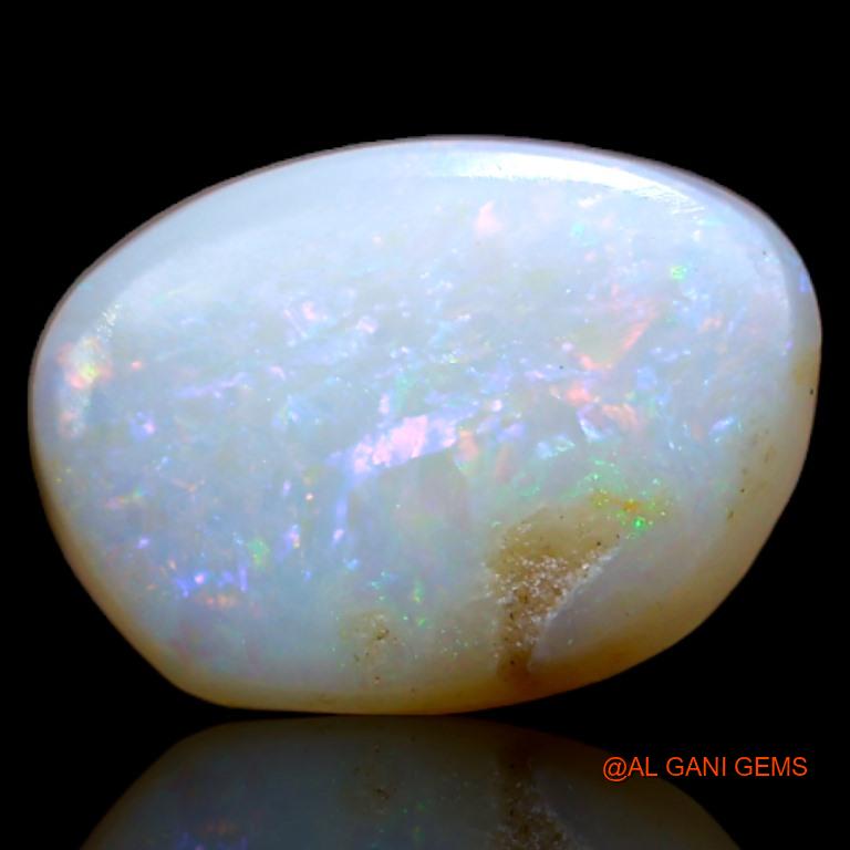 2.55 Cts Natural Australian Fire Opal Loose Gemstone Fancy Cabochon 10x7x5 mm A-576