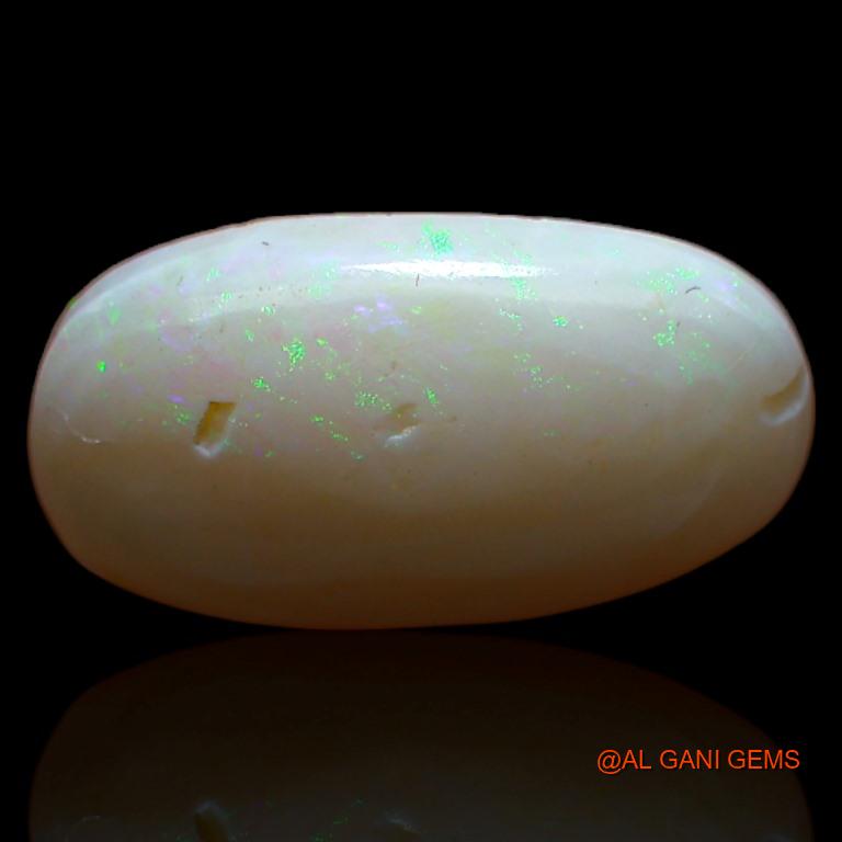 Natural Fire Opal Gemstone 3.90 Cts Loose Oval Cabochon From Australia 16x9x4 mm A-579