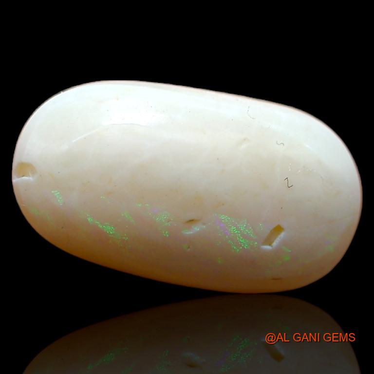 Natural Fire Opal Gemstone 3.90 Cts Loose Oval Cabochon From Australia 16x9x4 mm A-579
