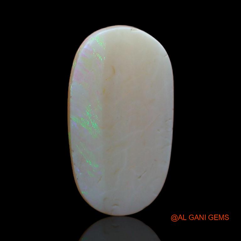 Natural Fire Opal Gemstone 3.90 Cts Loose Oval Cabochon From Australia 16x9x4 mm A-579