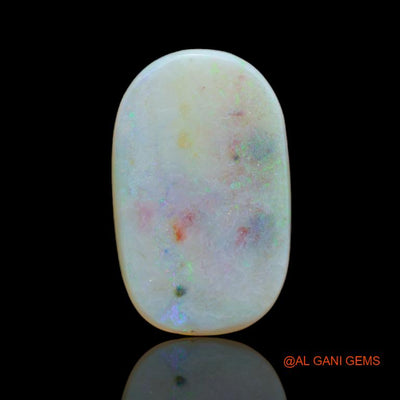 Natural Untreated Fire Opal Loose Gemstone Fancy Cabochon From Australia 10.00 Cts 22x14x5 mm A-57