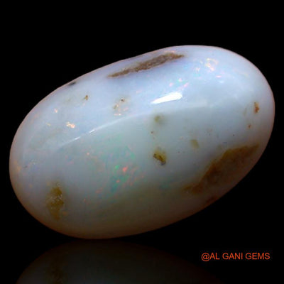 Natural Fire Opal Gemstone 3.85 Cts Loose Oval Cabochon From Australia 14x9x4 mm A-580
