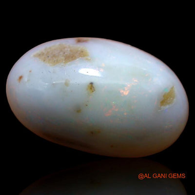 Natural Fire Opal Gemstone 3.85 Cts Loose Oval Cabochon From Australia 14x9x4 mm A-580
