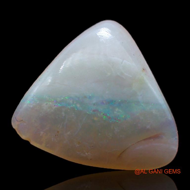 2.50 Cts Natural Australian Fire Opal Loose Gemstone Trillion Cabochon 11x11x3 mm A-582
