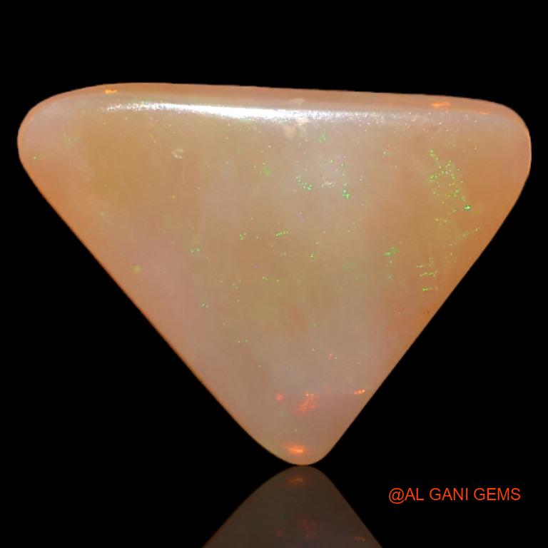 3.50 Cts Natural Australian Fire Opal Loose Gemstone Trillion Cabochon 13x13x3 mm A-583