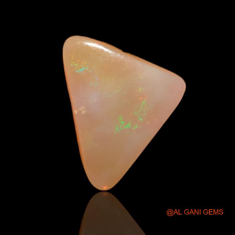 3.50 Cts Natural Australian Fire Opal Loose Gemstone Trillion Cabochon 13x13x3 mm A-583