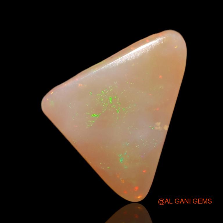 3.50 Cts Natural Australian Fire Opal Loose Gemstone Trillion Cabochon 13x13x3 mm A-583