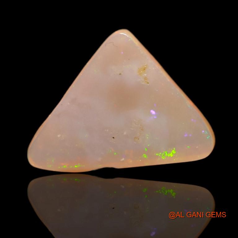 3.50 Cts Natural Australian Fire Opal Loose Gemstone Trillion Cabochon 13x13x3 mm A-583