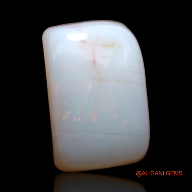 3.50 Cts Natural Australian Fire Opal Loose Gemstone Square Cabochon 11x8x5 mm A-584