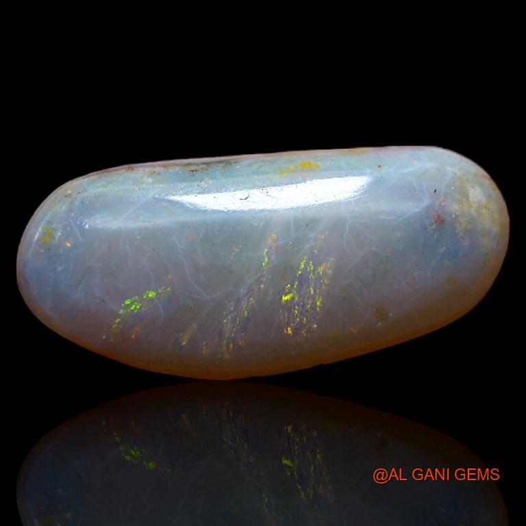 Natural Fire Opal Gemstone 2.20 Cts Loose Fancy Cabochon From Australia 15x6x3 mm A-588