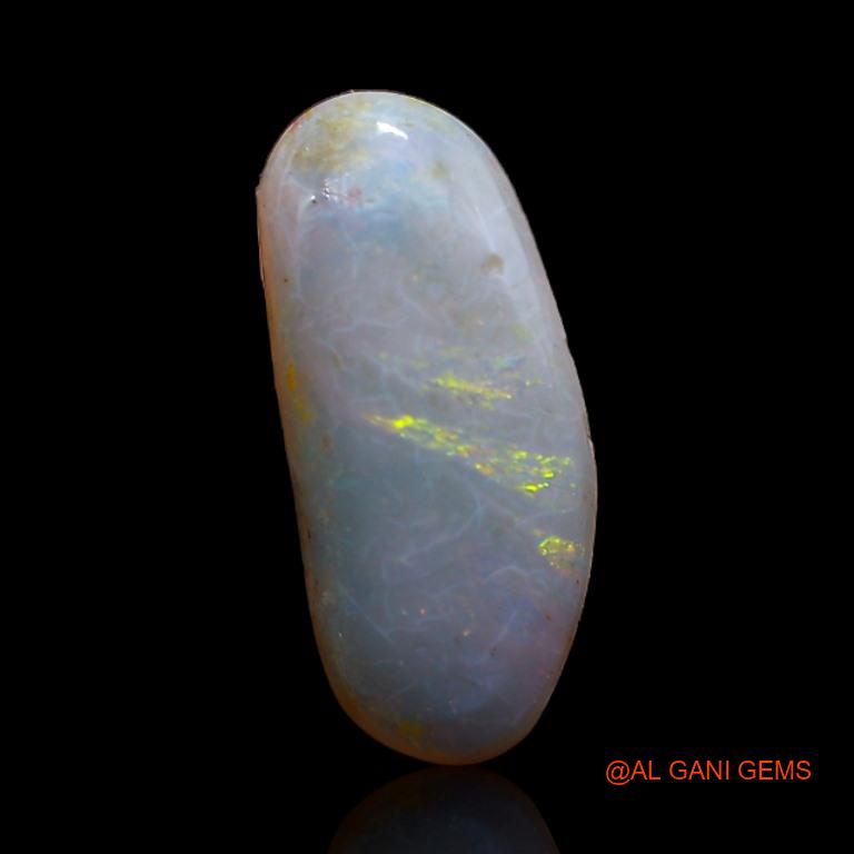 Natural Fire Opal Gemstone 2.20 Cts Loose Fancy Cabochon From Australia 15x6x3 mm A-588